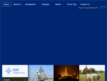 Tablet Screenshot of myanmartravelust.com